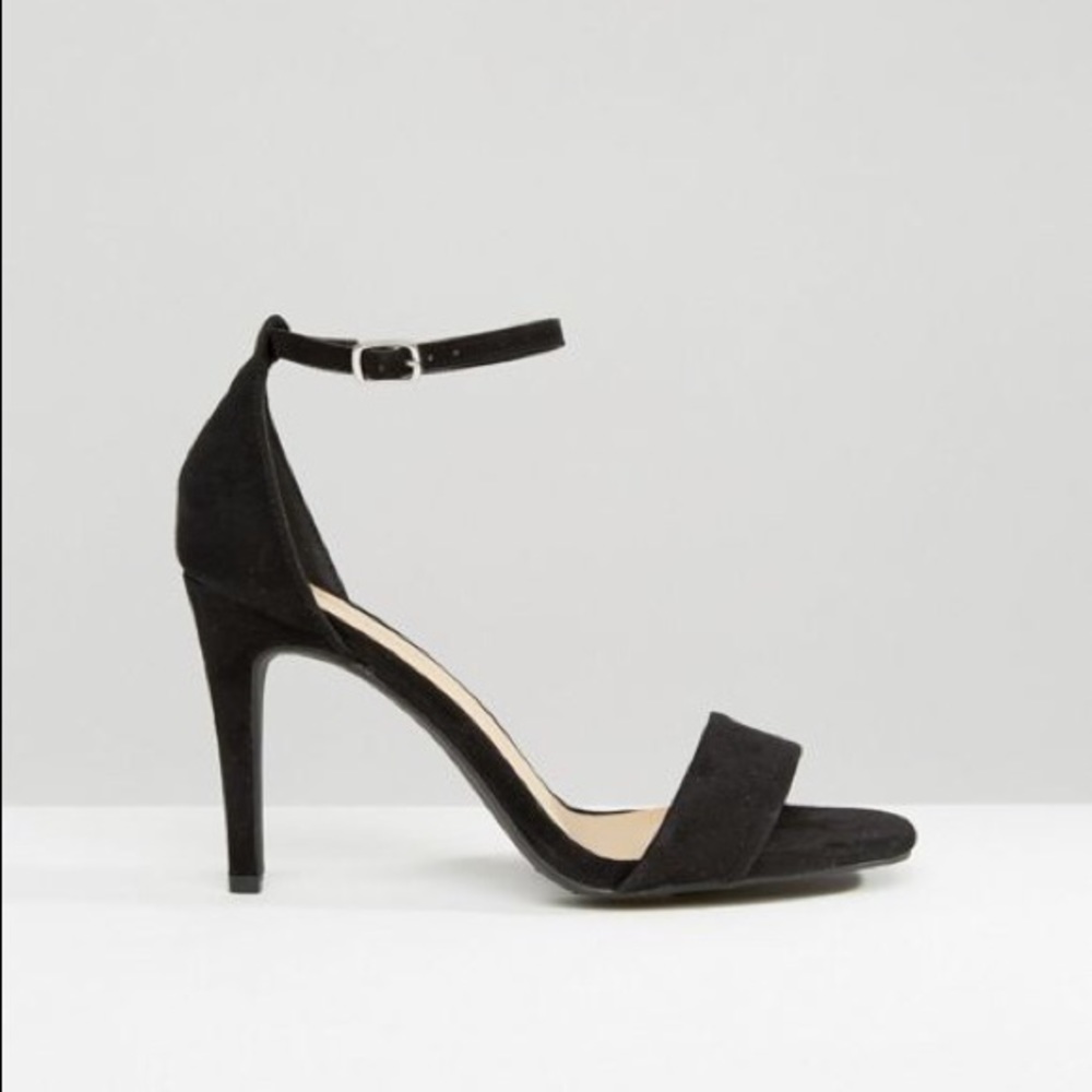 ASOS Black Ankle Strap Heels